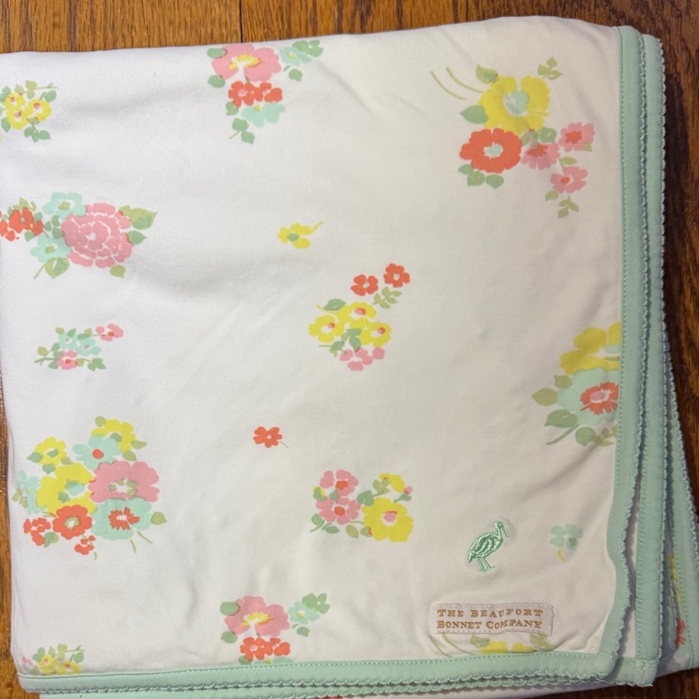 The Beaufort Bonnet Company Pastel Floral Blanket